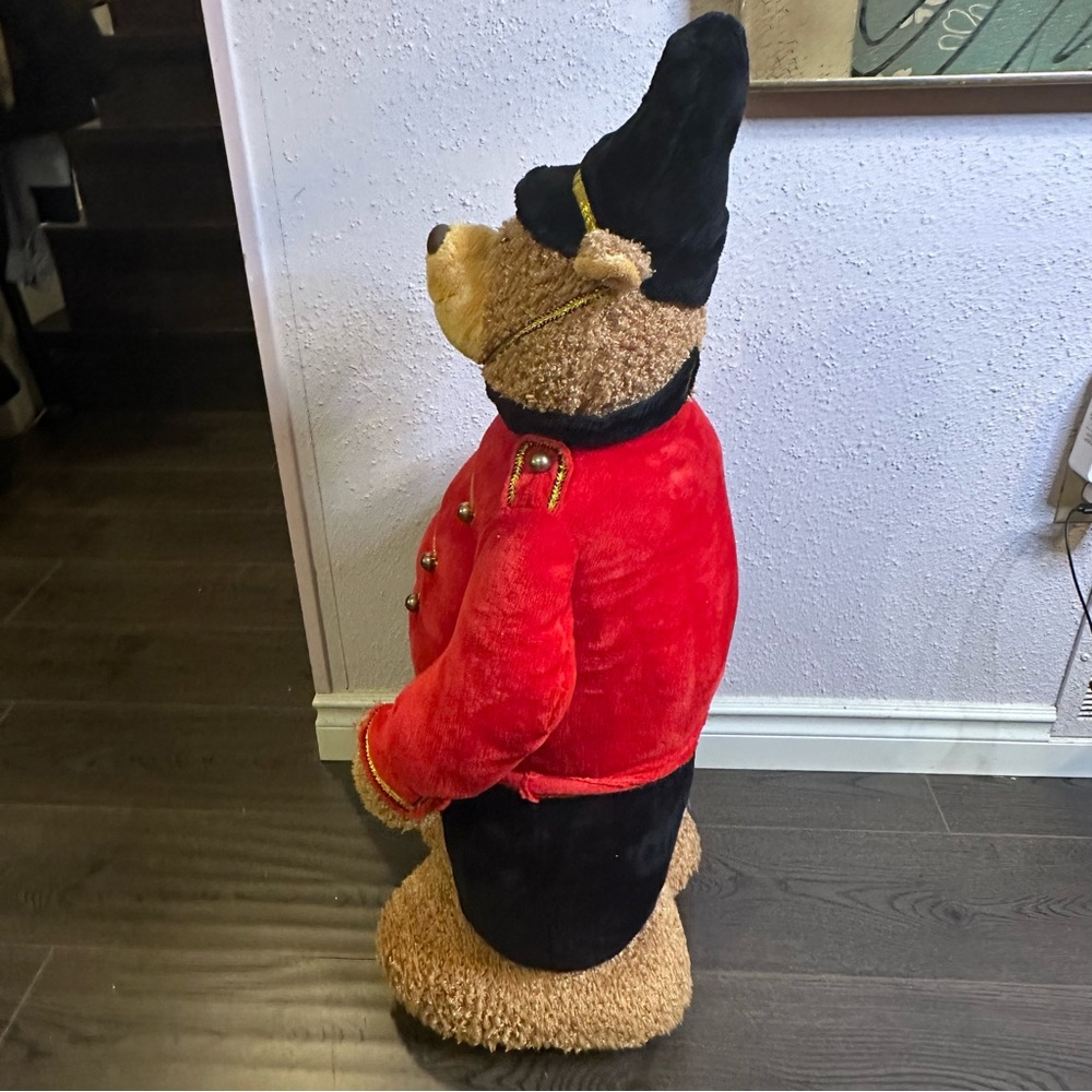 Large 3ft Royal Guard Teddy Bear Plush Holiday Decor Vintage Style 2003 - Picture 3 of 5